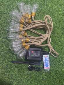 20/16/10 LED Solar Powered String Lights, 8 Lighting Modes, Auto On/Off, Suitable For Fence, Yard, Garden, Party, Wedding, Camping, Christmas Tree, IPX4 Waterproof