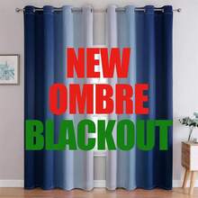 G2000 Blackout Curtains & Drapes For Bedroom Living Room 84 Inches Long Purple And Greyish White Room Darkening Window Treatments Ombre Thermal Insulated Light Blocking Grommet Backdrop 2 Panels Set-FUNALING - 藏蓝色 - 查看 12