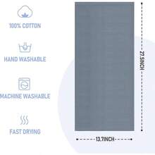 - Paquete de 4 toallas de yoga 14x 30 pulgadas sper suaves, de secado rpido para cuello y cara, toalla de enfriamiento absorbente transpirable para clima clido, yoga, viajes, - 4 piezas - 4 colores - Ver 3