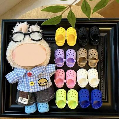 17cm Doll Shoes, Replacement Shoes For 1st, 2nd, 3rd Generation Labobo Dolls, Mini Jelly Shoes For Labubu