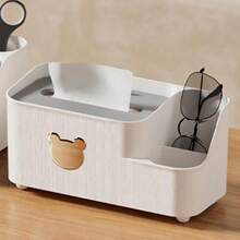 EstiloAUNMAS Caja De PañUelos De Rectangular, Organizador De Servilletas Con Caja De Control Remoto Soporte De PañUelos Faciales Para BañO Cocina Y Oficina RecáMaraVersióN Mejorada - 1 - Ver 5