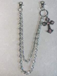 交叉裤链、钱包链、复古链、双层链、嘻哈朋克风、牛仔裤链、口袋链、男士钥匙链