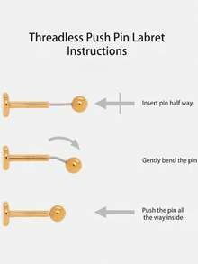 1 件天然苔藓玛瑙耳钉，女士款 | 925 纯银低过敏性首饰 | 复古轻盈扁平耳钉，适合日常佩戴 | 耳针粗细：1.2 毫米 - 金黃色 - 查看 11