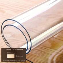 透明桌面保护套，1.0mm 厚塑料桌布，PVC 透明桌面保护套，餐桌保护套，厨房、梳妆台、写字台用乙烯基桌布桌垫 - 透明-1.0mm - 查看 9