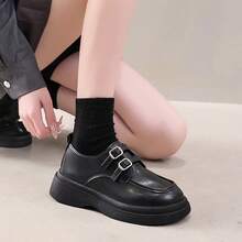 Women's Thick Sole British Style Mary Jane Shoes, Slip-On Casual Loafers, Spring New Versatile Design