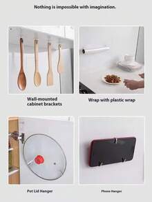 5 pièces/20 pièces/30 pièces/50 pièces Crochet transparent imperméable et anti-humidité pour cuisine, salle de bain, dortoir, porte de toilette, mur arrière auto-adhésif sans perçage, crochets utilitaires