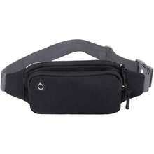 BLACK MAMUT Cangurera Deportiva Ultra Ligera Cinturón para Corredores, Reflectante Bolsa de Cintura para Correr Portador de teléfono, Resistente al Agua Correa Vientre Bolsa Deportes Una Riñonera Estuche para Corredores, Protector de SmartPhone - azul - Ver 1