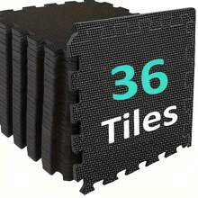 LOVEWE 36pcs EVA Interlocking Floor Mats, 12"X12" Puzzle Foam Tiles, Cushioned Exercise Mats For Home Gym Flooring & Workout Area, Gym Floor Mat, Treadmills For Home Exercise, Treadmill Walking Pad, Workout Mat, Gym Mats, Gym Mat, Treadmill Mat, Exercise Area Flooring, Seamless Setup, Modular Flooring, Lightweight Mats, Nonslip Surface, Fitness Flooring, Workout Enthusiasts, Gym Owners