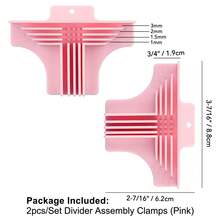 Juego de abrazaderas de ensamblaje de esquinas/divisores para hacer cajas de regalo, guía de cubiertas de libros, manualidades de encuadernación de libros, artesanía de cartón prensado DIY - Multicolor - Ver 21