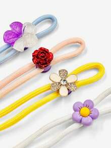 2pcs Metal Elastic Adjustable Double Hole Pig Nose Buckle, For Clothing, Shoelaces, Drawstring, Pants Leg Elastic - Multicolor - View 2