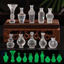 Chai thủy tinh cổ sáng tạo phong cảnh vi mô, Bình hoa trong suốt phát sáng, Phụ kiện trang trí sân vườn thực tế, Tượng nhỏ bằng nhựa phong cảnh vi mô văn phòng, Túi đựng đồ trang trí nhà búp bê tự làm, Trang trí bàn làm việc, Mô hình nhà búp bê thu nhỏ, Trang trí xe hơi, Đạo cụ chụp ảnh, Quà tặng ngày lễ, Quà tặng Giáng sinh, Quà tặng Halloween - Màu sắc - Xem 1