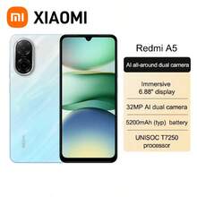 Xiaomi Redmi A5 Smartphone, 6.5-Inch HD+ Display, 5000 MAh Battery, Android 13 Go Edition, Dual SIM (Charger Not Included) - Màu xanh đại dương - Xem 1