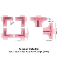 Juego de abrazaderas de ensamblaje de esquinas/divisores para hacer cajas de regalo, guía de cubiertas de libros, manualidades de encuadernación de libros, artesanía de cartón prensado DIY - Multicolor - Ver 15