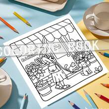 Summer: A 24-Page Heartwarming And Fun Coloring Book For Children, Helping To Relieve Work Or Study Pressure, Enhance Happiness And Psychological Satisfaction. It Is The Perfect Gift For Easter, Mother's Day, Back To School Season And Parties, Also Can Be Used As Stationery And Party Bag Filler. - Summer - View 4