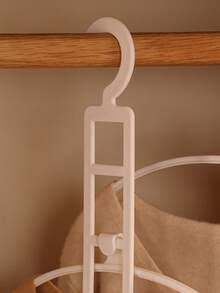 Five In One Multi-Layer Clothes Rack - Space Saving Anti Slip Foam Pad Clothes Rack, Household Clothes Hanging Rack - Detachable Multi-Layer Folding, No Trace Multi-Function Magic Hook, Space Saving Wardrobe Storage Artifact