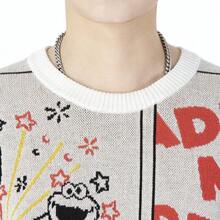 Adidas Sweater Unisex  Co-Branded Pullover Sweater - White - View 4