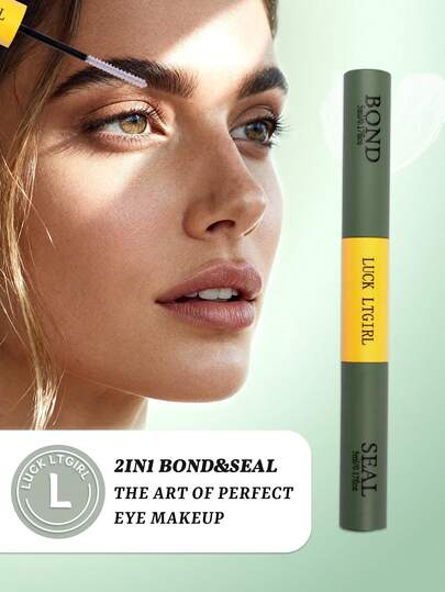 2in1Eyelash Bond And Seal,Lash Glue,Strong Hold And Long Lasting,Double-Ended Eyelash Glue‌. Compact & Travel-Friendly, Ideal For Vacations, Dates, Or On-The-Go Touch-Ups. Simplifies False Lash Application With Lasting Durability.