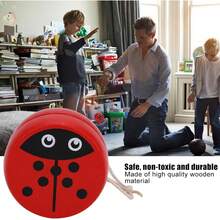 Dioche YoYo con Cuerda, patrón de Dibujos Animados Lindo Juguete de Pelota de yoyo para Principiantes de, Juguete de enseñanza de educación temprana para niños Escarabajo - 1 - Ver 3