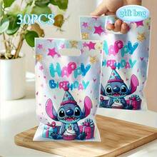 10pcs/20pcs/30pcs Stitch Themed Gift Bags, Product Bags, Shopping Bags, Tote Bags, Packaging Bags, Suitable For Birthday Parties, Family Gatherings, Christmas And Other Occasions - Multicolor - View 7