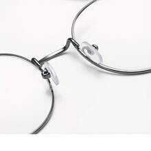 1 Piece Unisex Round Metal Frame Glasses, Solid Color Full Frame Copper Alloy Frame, Fashionable Daily Wear Glasses, Women's Glasses Frame, Fashion Accessories, Casual Glasses, Minimalist Design, Fashion Glasses, High-Quality Metal, Durable Glasses, Round Frame, Unisex Glasses, Fashion Glasses, Men's Accessories - kính tròn - Xem 3