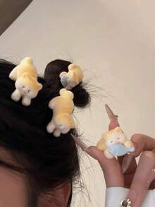 2pcs Cute Sweet Mini Orange Cat Hair Clips For Women, Side Bangs & Flyaway Hair Clips, Claw Clips, Hair Claws, Hair Slide, Hair Barrettes, School Stuff, Hair Accessories - Nhiều màu - Xem 11