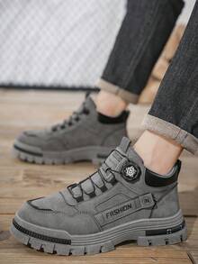 2025新款男士户外运动鞋耐磨防尘保暖登山靴加大码男鞋