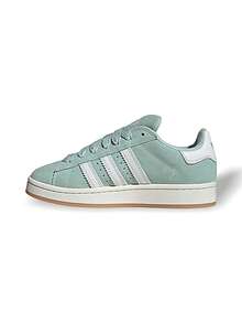 Adidas CAMPUS 00s Women Sneakers Lightweight Cushioning Shock Absorption Breathable Suede Upper Anti-Slip Sole Soft Lining Comfortable Fit Classic Logo Daily Street Gym Outing Shopping Travel Spring Green White JQ5752 - Green/white - View 1
