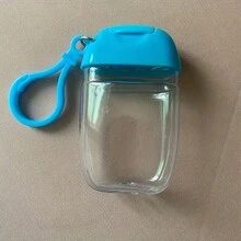 1.01盎司透明空瓶带挂钩，可重复使用旅行瓶，适用于液体、乳液、面霜，1个 - 彩色 - 查看 13