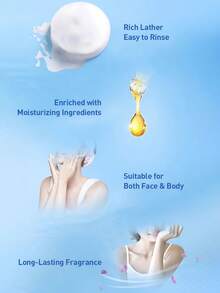 Safeguar Soap Value Pack 6 Pieces/1 Pack Rich Foam, Long-Lasting Fragrance, Suitable For Face And Body