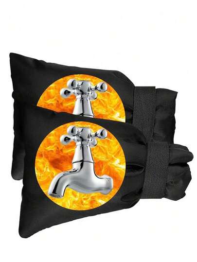 1 pezzo Copertura antigelo per rubinetto, copertura per rubinetto da esterno in stile tradizionale - adatta, isolamento spesso per protezione dal gelo, facile installazione, prevenzione del freddo invernale e mantenimento del calore, per esterni e giardino, attrezzi da giardinaggio