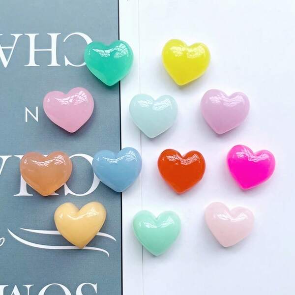 5pcs/10pcs/15pcs Jelly Heart Shaped Resin Fridge Magnets, Personalized Refrigerator Stickers, Suitable For Kitchen And Office Whiteboard, Storage Cabinet And Dishwasher, Kitchen Decor, Home Decor, Holiday Gifts, Kitchen Accessories, Decorative Magnets, Office & Kitchen Magnets, Memo Notes, Decorative Fridge Stickers, Cute Fridge Magnets, Whiteboard Stickers, Decorative Refrigerator Magnets, Cute Office & Kitchen Stickers, Kitchen Supplies, Home Decor, Kitchen Decor, Christmas Gifts, Halloween Gifts
