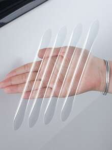 4 Stücke universelle Tür- und Rückspiegel-Schutzleiste, Türkanten-Aufprallschutz-Kratzer-Werkzeug, Silikon-Schutzaufkleber für Autos, kratzfester universeller Klebstoff