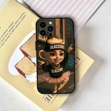 Custodia per telefono creativa con motivo animale Brainrot, compatibile con 12, 11, 13, 14, 15, 16 Max Pro Plus Mini, in morbido silicone nero. Compatibile con 17, 17 Pro, 17 Pro Max. - Z2 - Visualizzare 5