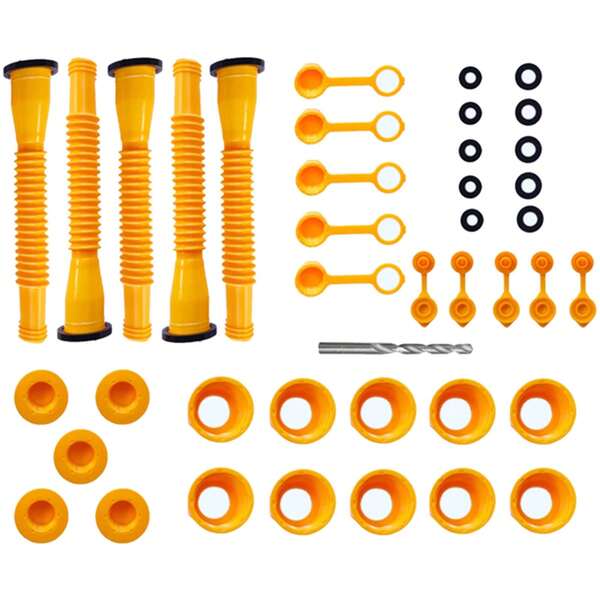 Gas Can Spout Replacement, Gas Can Nozzle Replacement For 1/2/5/10 Gallon Gas Cans, No-Spill Design Gas Can Nozzle With Flexible Nozzle, Replacement Gas Can Spout