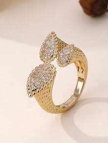 1 Stück Damen verstellbarer Tropfenring, komplett besetzt mit super glänzenden kubischen Zirkoniasteinen, geeignet für Hochzeit, Verlobung, Alltagstragen, Geschenk für Freundin, Halloween Schmuck, Weihnachtsgeschenk, Saudi-Nationalfeiertag Feier