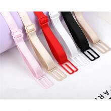 3 Peças Suporte de Alça de Sutiã Anti Deslizante Elástico Ajustável, Acessório de Roupa Íntima, Fixador de Alça de Sutiã, Clipe Ajustável Anti Deslizante para Alça de Sutiã - Alça de Ombro Elástica Confortável, Adequado para Roupa Íntima Feminina, Vermelho, Bege, Preto, Branco e Rosa, Ajuste Firme