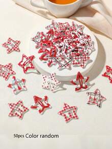 20/30/40/50 件随机颜色多巴胺星形发夹，可爱迷你尺寸女孩发饰 - 彩色 - 查看 22