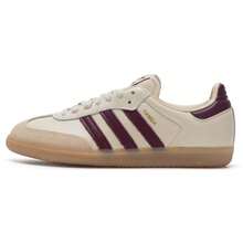 Adidas Unisex SAMBA OG Casual Sneakers In Wonderful White/Dark Red/Resin Yellow, JS3830 - Wonderful White/Dark Red/Resin Yellow - View 3