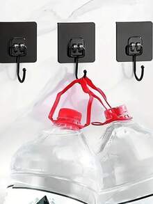 Hook With Strong Supporting Force, Risk-Free Installation, Space-Saving, Beautiful And Practical - 黑色 - 查看 2