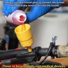 Mountain Bike & Road Bike Simple Oil Change, Refill & Brake Fluid Replacement Tool Accessories, Universal - Yellow - View 7