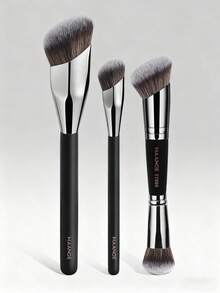 MAANGE 3pcs/20pcs Professional Makeup Brush Set, Including Foundation Brush, Concealer Brush, Highlighter Brush, Eyeshadow Brush, Blush Brush, Contour Brush And Other Makeup Tools, Soft Bristles, Portable, Travel Makeup Brush Set, Gift For Women And Girls, Makeup Brush Set, Makeup Brush Set, Makeup Brush Set, Complete Makeup Brush Set, Makeup Brush Set, Makeup Brush Set, Makeup Gift Set - Black - View 13