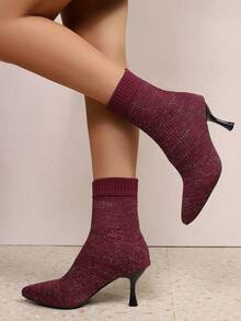 Jesień/zima 2025 Nowe luksusowe, szpiczaste, wysokiej klasy, bankietowe, elastyczne, wąskie, krótkie buty damskie na obcasie typu szpilka