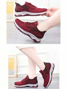 Women Sports Shoes - Red - View 2