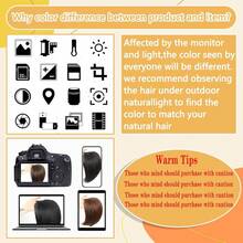 2025 New Model Hair Toppers For Women Large Base Toppers Hair Pieces For Women With Thinning Hair Clip Ins Fake Bangs Perfect Solution For Thinning-Hair And Stylish Upgrade 15 Inch - nụ cười-Nâu sẫm MỚI-ZP - Xem 6