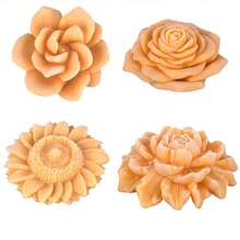 1pc Silicone Mold For Floating Lotus Flower Candle Making, Handcraft Decoration - White - View 10