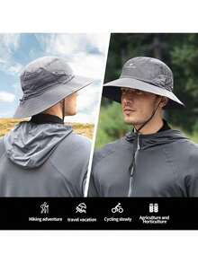 TACTICAL BIRD UPF 50 Boonie - Gorra de protección para el sol, sombrero de pesca, sombrero de playa y senderismo, remo, remo, kayak para hombres, Gris-oscuro, Large-X-Large - 1 - Ver 9