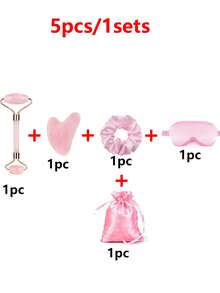 20pcs/4sets The Silky Styling Tool Gift Set, Including A Silky Sleep Mask, A Female Facial Massager, A Hair Band, And A Silky Gift Bag, Is Perfect For Ladies' Parties, Bridal Favors, Wedding Favors, Mother's Day Gifts, Holiday Gifts, Anniversaries, Christmas Gifts, Birthday Gifts, And Party Supplies