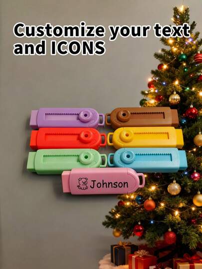 1pc Personalized Push-Pull Eraser, Customized With Name And Icon As Back To School Gift, Cleans Thoroughly Without Leaving Marks, Exam & Office Supplies, Student Stationery, Customized Eraser For Teachers, Parents To Give Students For Children's Day, Easter, Christmas
