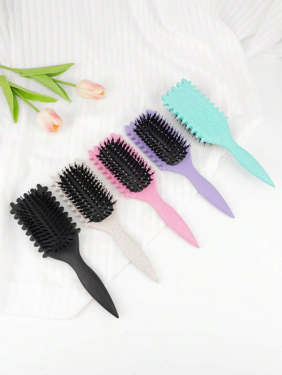 RANCAI 1 Pc Curl Defining Brush For Curly Hair – Detangling & Styling Brush For Women & Men, Defines 2A To 4C Curls, Reduces Frizz, Perfect For Wet & Dry Hair - Multicolor - View 1