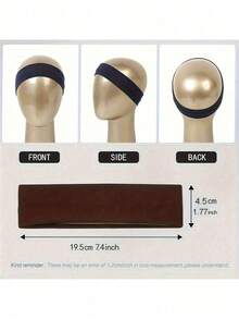 6pcs Elegant & Bohemian Style Wide Headbands, Solid Color Stretchy Elastic Hairbands, Women's Sports Knitted Headwear For Washing Face And Makeup OQVB - Nhiều màu - Xem 6